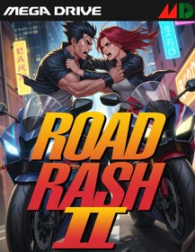Road Rash II - Fanart - Box - Front (North America) - 500x646