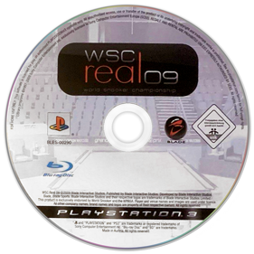 WSC Real 09: World Snooker Championship - Disc (Europe) - 900x900