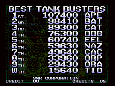 Metal Slug - Screenshot - High Scores (Japan) - 640x480