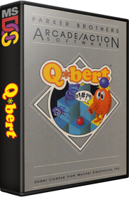 Q*bert - Box - 3D (World) - 582x889