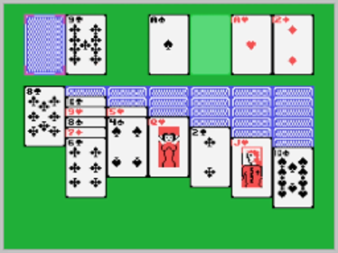 Klond1ke Solitaire - Screenshot - Gameplay (World) - 256x192