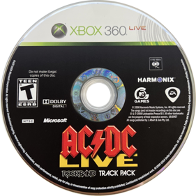 AC/DC Live: Rock Band Track Pack - Disc (North America) - 1509x1507
