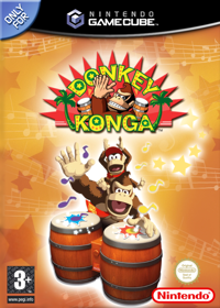 Donkey Konga - Box - Front - Reconstructed (Europe) - 600x840