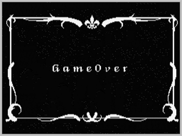 L'Abbaye des Morts - Screenshot - Game Over (World) - 256x192