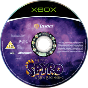 The Legend of Spyro: A New Beginning - Disc (United Kingdom) - 740x741