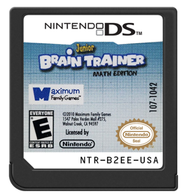 Junior Brain Trainer: Math Edition - Cart - Front (North America) - 571x600