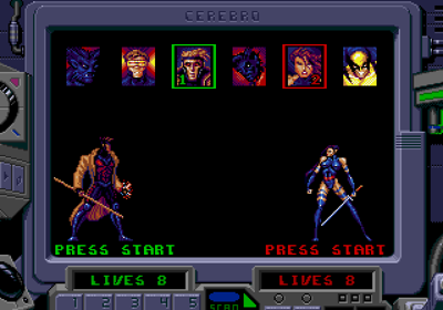 X-Men 2: Clone Wars - Screenshot - Game Select (World) - 640x448