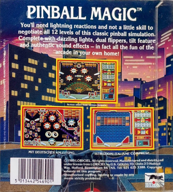 Pinball Magic - Box - Back (Europe) - 825x915