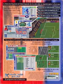 PC Selección Española de Fútbol: Eurocopa '96 - Box - Back (Spain) - 800x1069