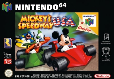 Mickey's Speedway USA - Box - Front (Europe) - 1243x864