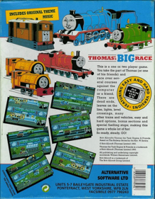 Thomas the Tank Engine & Friends: Thomas's Big Race - Box - Back (Europe) - 533x686