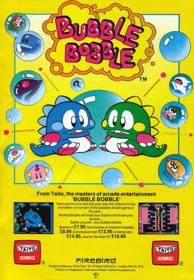 Bubble Bobble - Advertisement Flyer - Front (Europe) - 937x1351