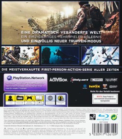 Call of Duty: Ghosts - Box - Back (Germany) - 908x1037