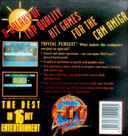 Trivial Pursuit: The Computer Game: Amiga-Genus Edition - Box - Back (Europe) - 1043x1110