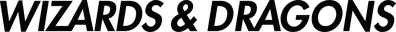 Wizards & Dragons - Clear Logo (North America) - 2400x194
