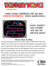 Donkey Kong - Box - Back (United Kingdom) - 497x680