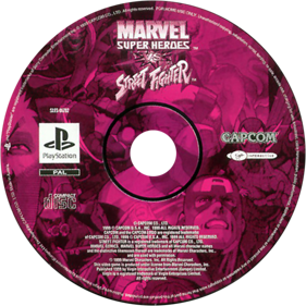 Marvel Super Heroes vs. Street Fighter - Disc (Europe) - 600x600