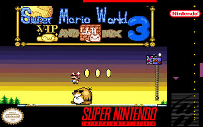 Super Mario World: VIP and Wall Mix 3 - Fanart - Box - Front (World) - 999x625