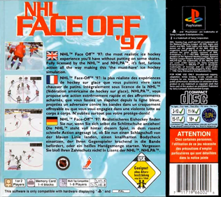 NHL FaceOff '97 - Box - Back (Europe) - 765x680