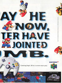 Super Mario 64 - Advertisement Flyer - Front (United States) - 1648x2200