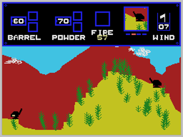 Artillery Duel - Screenshot - Gameplay (North America) - 256x192