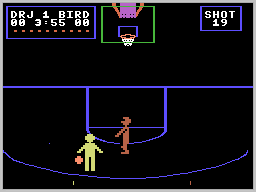 Illustration of Julius Erving and Larry Bird Go One-on-One