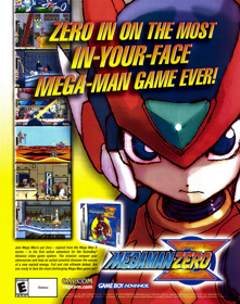 Mega Man Zero - Advertisement Flyer - Front (United States) - 1738x2200