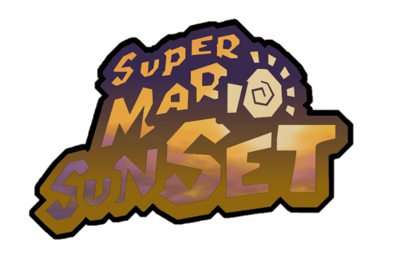 Super Mario Sunset - Clear Logo (World) - 777x510