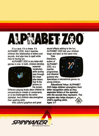Alphabet Zoo - Box - Back (North America) - 497x680