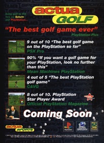VR Golf '97 - Advertisement Flyer - Front (Europe) - 1430x1960