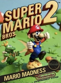 Super Mario Bros. 2 - Fanart - Box - Front (North America) - 576x786