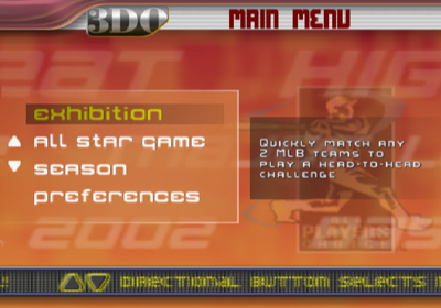 High Heat Major League Baseball 2002 - Screenshot - Game Select (North America) - 640x448