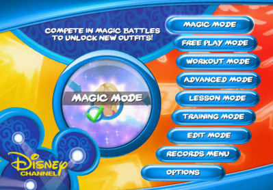 Dance Dance Revolution: Disney Channel Edition - Screenshot - Game Select (North America) - 640x446