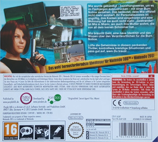 Secret Agent Files: Miami - Box - Back (Germany) - 1177x1061