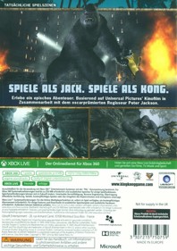 Peter Jackson's King Kong: The official Game of the Movie - Box - Back (Germany) - 896x1271