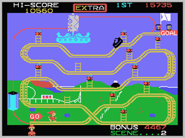 Mr. Do's Wild Ride - Screenshot - Gameplay (World) - 256x192