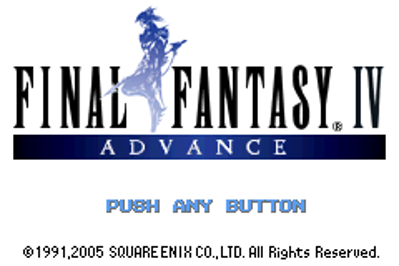 Final Fantasy IV Advance - Screenshot - Game Title (North America) - 240x160