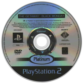 The Getaway: Black Monday - Disc (Europe) - 500x500