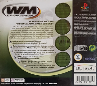 Sven-Goran Eriksson's World Challenge - Box - Back (Germany) - 765x680