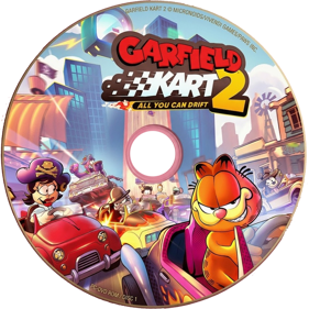 Garfield Kart 2: All You Can Drift - Fanart - Disc (World) - 1254x1254