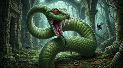 Amazing Snake - Fanart - Background (World) - 1376x768