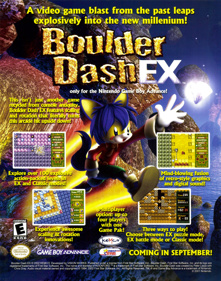 Boulder Dash EX - Advertisement Flyer - Front (United States) - 1731x2200