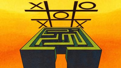 Amazing Maze / Tic-Tac-Toe - Fanart - Background (North America) - 2560x1440