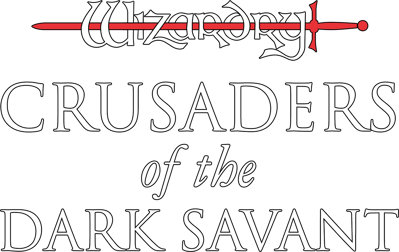 Wizardry: Crusaders of the Dark Savant - Clear Logo (Japan) - 1200x758