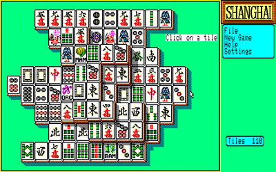 Shanghai (1987) - Screenshot - Gameplay (Japan) - 640x400