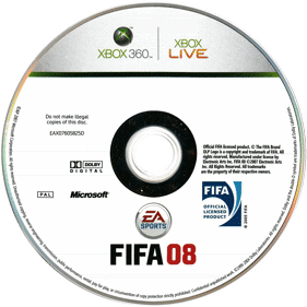 FIFA Soccer 08 - Disc (Europe) - 2853x2853