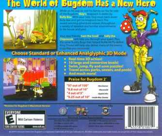 Bugdom 2 - Box - Back (North America) - 953x800