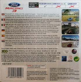 Ford Racing 3 - Box - Back (Europe) - 1183x1194