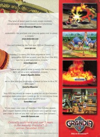 Grandia II - Advertisement Flyer - Front (United States) - 1619x2200