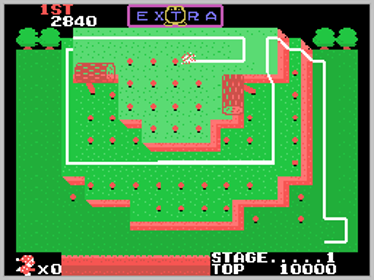 Mr. Do! Run Run - Screenshot - Gameplay (World) - 256x192